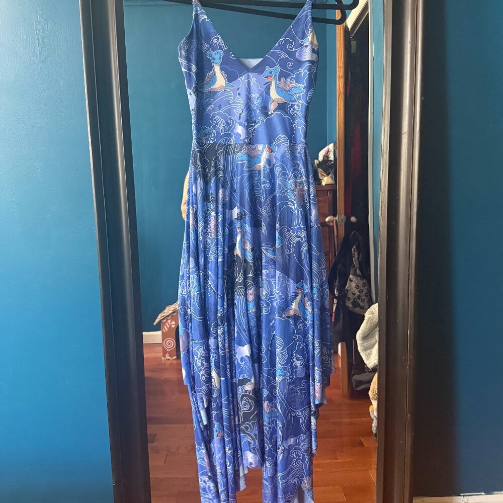 Blackmilk Lapras Waves Handkerchief Dress